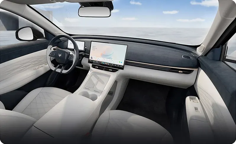Interior claro do Arcfox T1